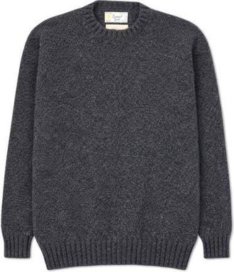 Fortela Shetland Crew Neck Sweater in Dark Grey at Nordstrom, Size 44
