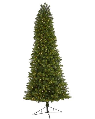 Nearly Natural 9Ft. Slim Virginia Spruce Artificial Christmas Tree