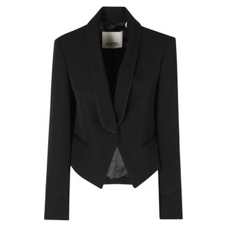Isabel Marant Pialena Jas - Dames - Jassen - Zwart - Maat: XS Wol