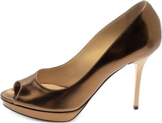 Jimmy Choo London Pumps Theyve in pelle metallizzata 100mm - Oro