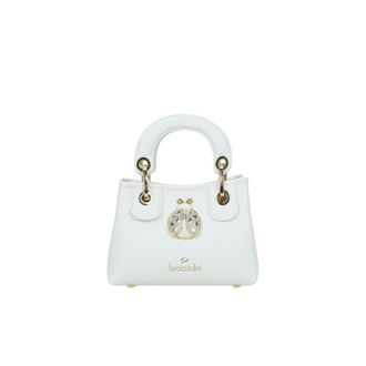 Braccialini Beth Jewels Kleine Handtas - Dames - Mini tas - Wit - ONE Size - Tweed - Tassen