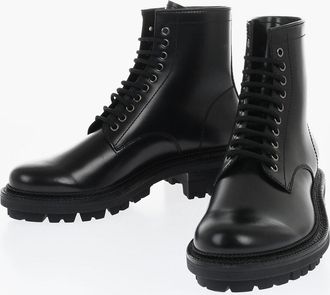 Dsquared2 Stivaletti KOMBAT in Pelle con Suola Carrarmata Dsquared2
