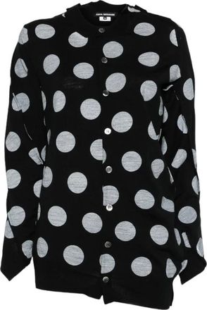 Junya Watanabe Polka Dot Cardigan - Dames - Vesten - Zwart - S - Truien & Vesten