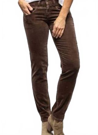 Mac Jeans Rich Slim Velvet Jeans In Brown