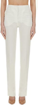 Sportmax Straight-Fit Tailored Pants With Mid-Rise Waist