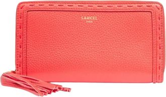Lancel Long Zip Wallet Premier Flirt - Dames - Portefeuilles - Rood - ONE Size - Leer - Accessoires