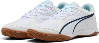 Puma Fussballschuh PUMA PRESSING IV, Damen, Gr. 40, weiss (puma wei&szlig;, aqua, fizzy light, sea glass), Synthetik, Schuhe Fussballschuh