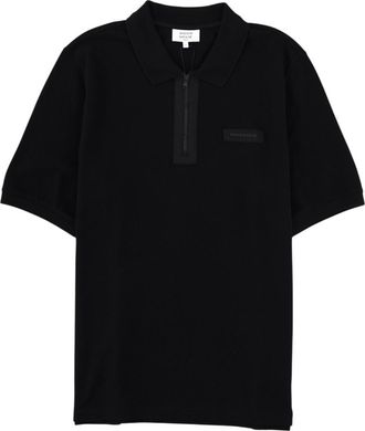 Maison Kitsun&eacute; Black Shirt Collar Polos