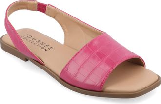 Journee Collection Women & apos;s Brinsley Medium and Wide Width Flat Sandals