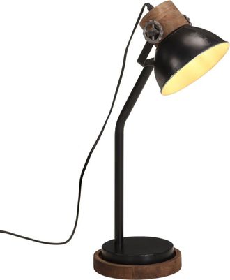 vidaXL L&aacute;mpara De Escritorio Negra 25 W E27 18x18x60 Cm Vidaxl