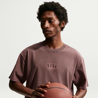 Nike Book Nike Mens Basketball T-Shirt in Purple | IQ7426-502