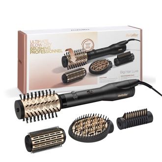 BaByliss Big Hair Luxe As970e - Brosse Soufflante Rotative Multistyle - 50mm Ceramique - Brosse Fixe 38mm - 650w