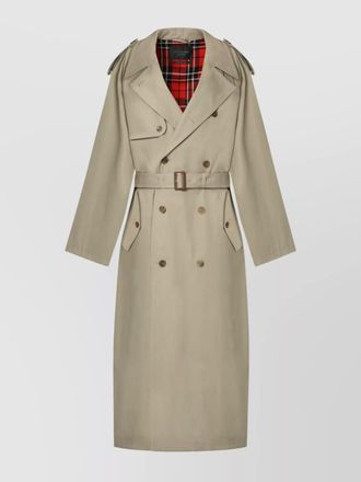 Balenciaga belted cotton trench coat