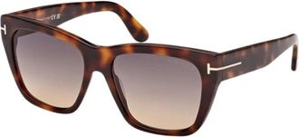 Tom Ford Flynn-02 Zonnebril - Dames - Zonnebrillen - Bruin - 55 MM - Accessoires