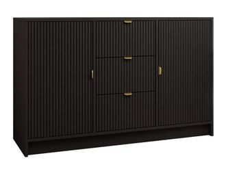 Mirjan24 C&oacute;moda Comfivo Papilio, Negro, Con Cajones Y Puertas, N&uacute;mero De Cajones: 0, 75x118x40cm