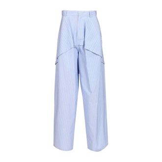 Loewe Dames, Broeken, Blauw, Maat: 2XS Katoen