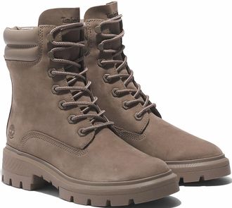 Timberland Winterstiefel TIMBERLAND CORTINA VALLEY MID LACE UP WATERPROOF BOOT, Damen, Gr. 37,5, beige, Leder, Schuhe Winterstiefel, Winterschuhe, Winterboots, S
