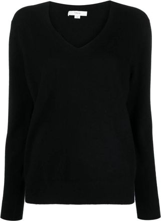 Vince Weekend V-neck Jumper - Dames - Cashmere truien - Zwart - S - Kasjmier - Truien & Vesten