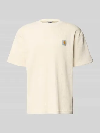 Carhartt Work in Progress T-Shirt mit Strukturmuster Modell Nelson in Ecru, Gr&ouml;&szlig;e XXL