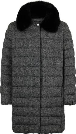 Moorer Gewatteerde jas - Dames - Parka Jassen - Grijs - 2XL - Wol - Jassen