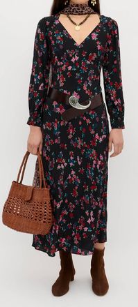Rixo Mavis Dress In City Floral Black