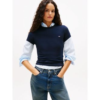 Tommy Jeans T-shirt met ronde hals en korte mouwen