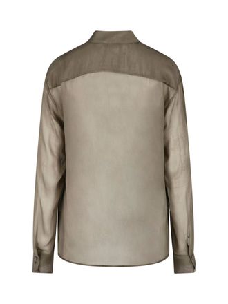Paloma Wool Womens Shirts Green Silk