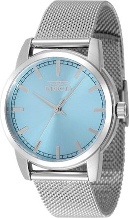 Invicta Celestial 48512 Dames Horloge - Quartz Uurwerk - Roestvrij Staal met blauwe Wijzerplaat - 36mm