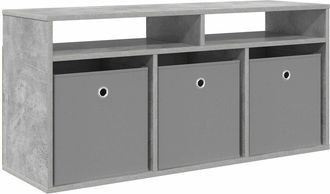 vidaXL Mueble Bajo Con Caj&oacute;n Gris Concreto 102 X 32 X 48,5 Cm Vidaxl