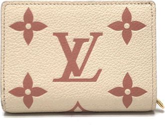 Louis Vuitton Monogram Empreinte Beige Pink Monogram Empreinte Wallet (Bi-Fold) (Pre-Owned)