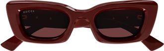 Gucci Sunglasses, female, Red, Size: 49 MM Cat-Eye Sunglasses