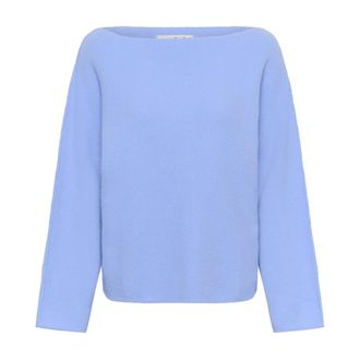 Soaked In Luxury Rondgebreide trui - Dames - Ronde hals truien - Blauw - L - Truien & Vesten