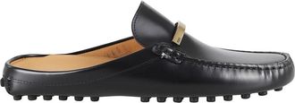 Tod's Stijlvolle Sabot Schoenen - Dames - Slip ons - Zwart - 36 EU - Leer - Schoenen