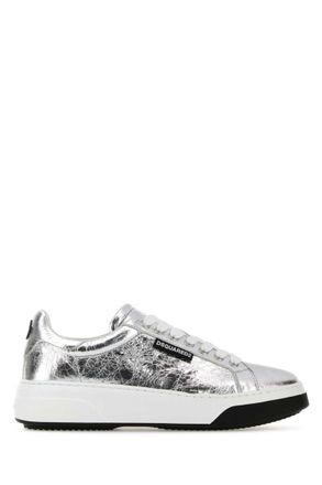 Dsquared2 Silver Low Top Bumper Sneakers