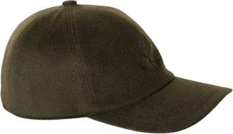Loro Piana Baseball Cap Cashmere - Storm System - unisex - Accessoires - Groen - Maat: XL Kasjmier