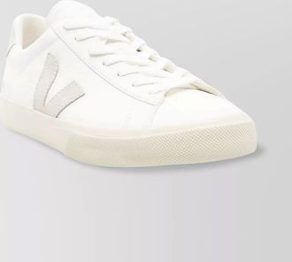Veja leather sneakers with rubber sole and branded heel