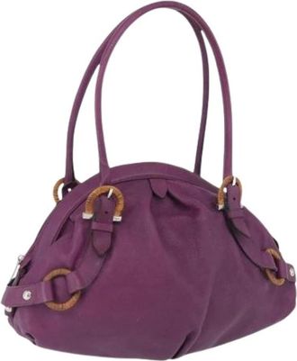Ferragamo Pre-owned Handbags, female, Purple, Size: ONE SIZE Pre-owned Hand Bag