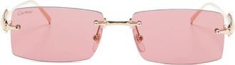 Cartier Occhiali da sole squadrati - Oro