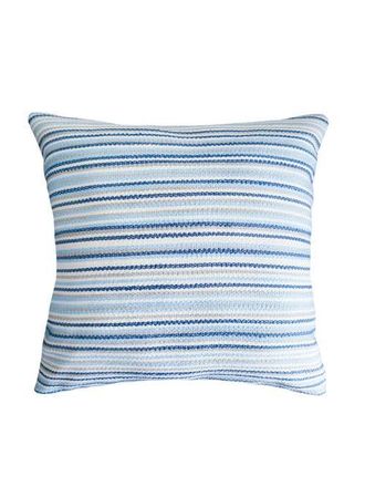 Anaya with Love Yacht Stripe Indoor Outdoor Pillow in Blue at Nordstrom, Size 14X20