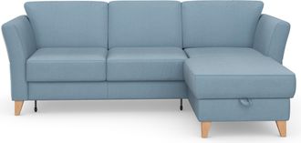 Sit&more Ecksofa »Visby L-Form« Wahlweise mit Bettfunktion und Bettkasten, frei im Raum stellbar