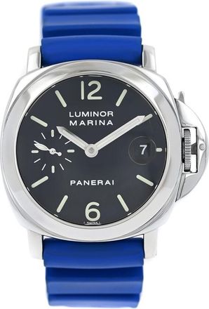 Officine Panerai Pre-owned Panerai Luminor Marina Black Dial Mens Watch PAM00048
