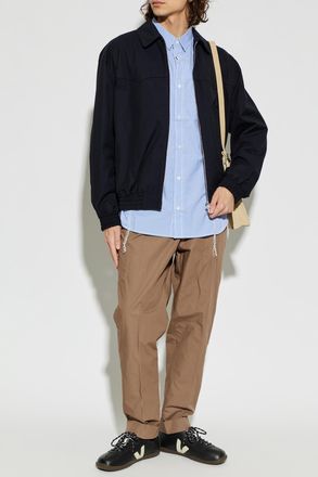 Comme Des Gar&ccedil;ons Comme Des Gar&ccedil;ons Homme Plus Cotton Jacket With Collar, Mens, Navy Blue