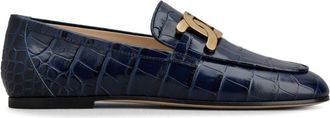 Tod's Kate loafers - women - Calf Leather/Leather/Leather - 40 - Blue