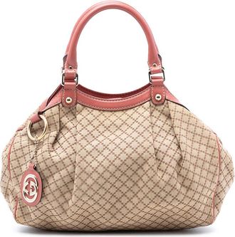 Gucci Pre-owned Gucci Medium Diamante Canvas Sukey Tote Ladies 211944 486628