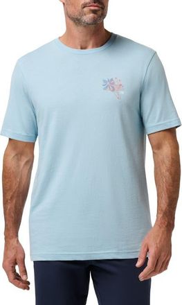 Travis Mathew Social Call Graphic T-Shirt in Forget Me Not at Nordstrom, Size Xx-Large