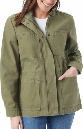 Gloria Vanderbilt Anorak Utility Jacket In Garden Sage