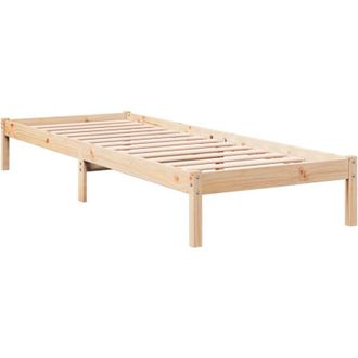 vidaXL Extra Long Bed Frame without Mattress 100x210 cm Solid Wood Pine Vidaxl