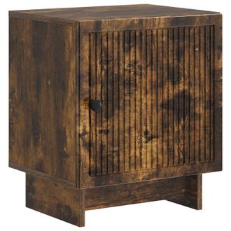 vidaXL Armario De Noche Roble Ahumado 43 X 34,5 X 50 Cm Vidaxl