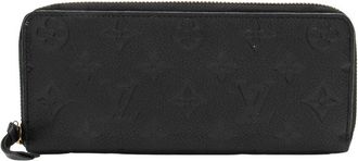 Louis Vuitton Black Monogram Empreinte Clemence Wallet (Authentic Pre-Loved)