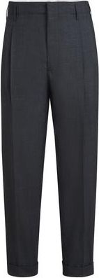 Brunello Cucinelli Virgin wool trousers in Anthracite at Nordstrom, Size 52 It